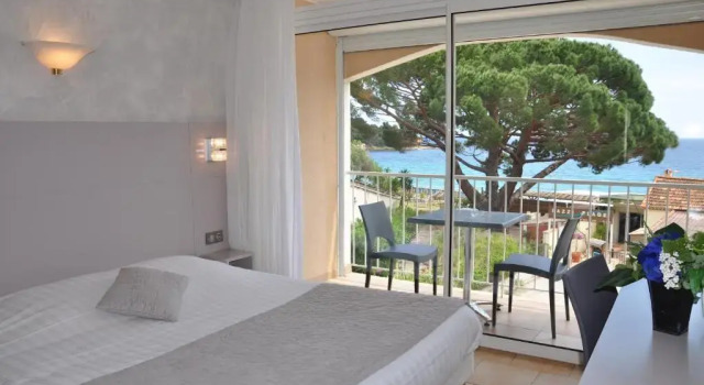 Двухместный номер Standard с балконом и с видом на море Hotel de la Plage