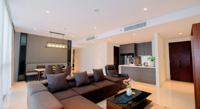 Classy 2BR Casa Domaine Apartment with Maid Room By Travelio, Book Apartment Jakarta Jakarta Province