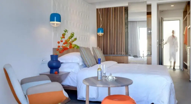 Двухместный номер Inopos Deluxe с видом на окрестности Отель Myconian Korali Relais & Chateaux