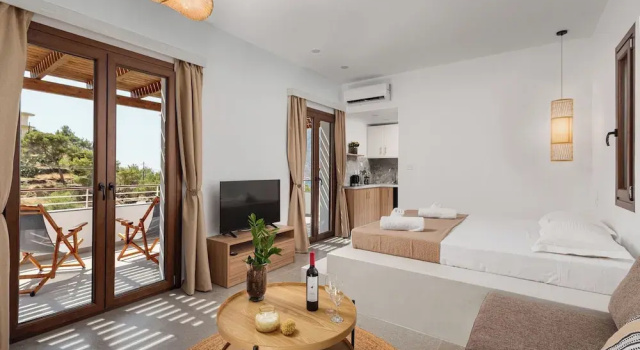Апартаменты с балконом и с частичным видом на море Galma Luxury Homes
