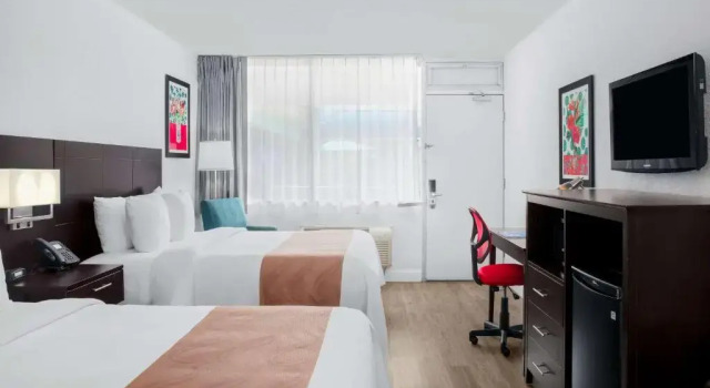 Четырёхместный номер Standard с видом на бассейн Quality Inn Miami South