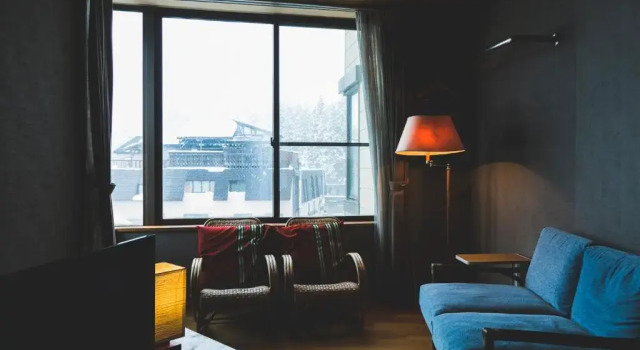 Двухместный номер Standard с видом на горы Hakuba Onsen Ryokan Shirouma-so