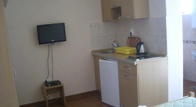 Студия с балконом и с видом на море Apartments Adriatika