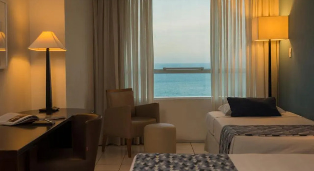 Трёхместный номер Deluxe с видом на море Hotel Luzeiros Fortaleza