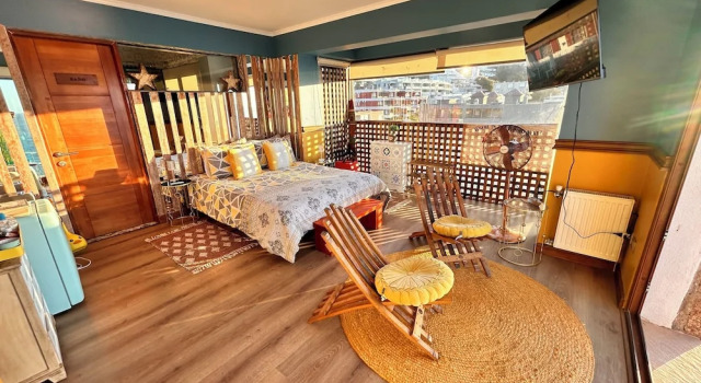 Standard Doppel Zimmer 1 Schlafzimmer mit Meerblick Pacificsunset Concón
