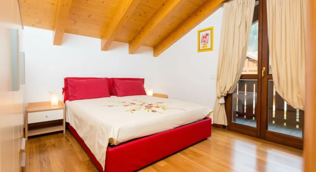 Апартаменты с 2 комнатами с балконом Residence Rta La Rosa delle Dolomiti