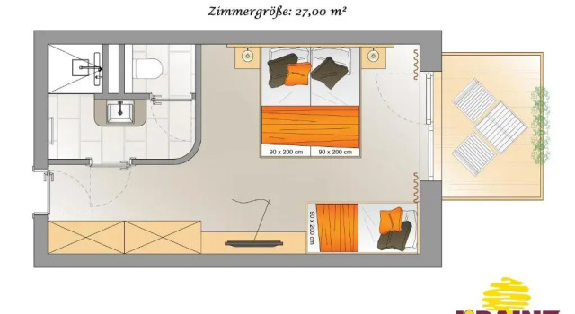 Трёхместный номер Standard Familien Hotel Krainz