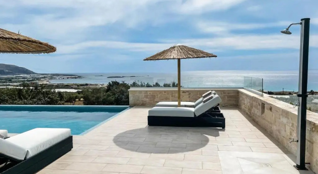 Вилла Actea Seaview Villas I "Free" heated pool & 800m sea