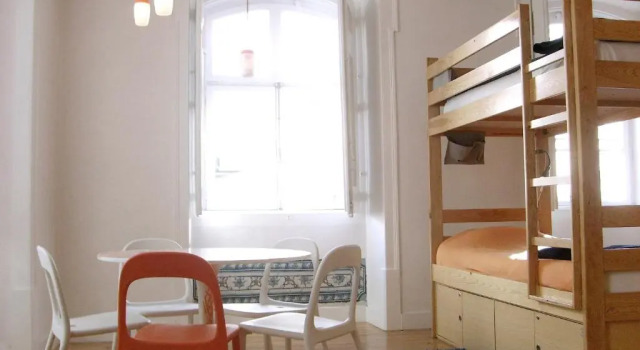 Кровать в общем номере Lisbon Lounge Hostel