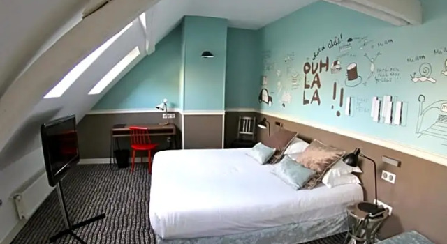 Номер Deluxe с красивым видом из окна Hôtel des 3 Poussins