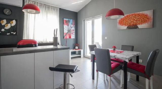 Апартаменты с 2 комнатами с балконом и с видом на море Holiday House Zaton