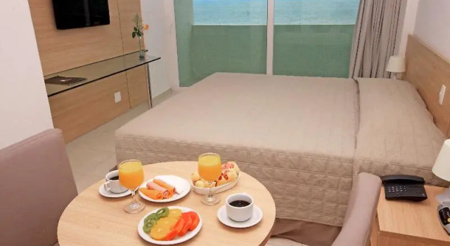 Двухместный номер Deluxe с балконом Hotel Jangadeiro