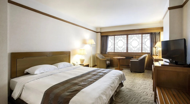 Camera doppia Deluxe con vista sul porto Commodore Hotel Busan