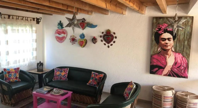 Коттедж с 3 комнатами CASA FRIDA, Casa p/6 pax Centro Tequisquiapan