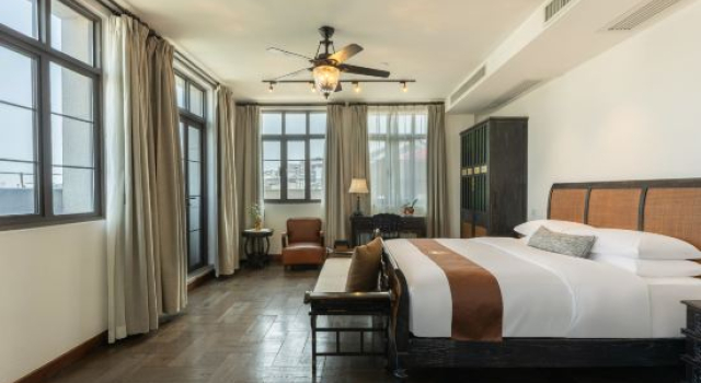 Люкс Дуплекс с балконом и с видом на море Guangzhou Nansha Stone Inn