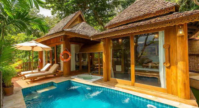 Двухместная вилла Pool Hideaway с видом на сад Курортный отель Santhiya Koh Phangan Resort & Spa