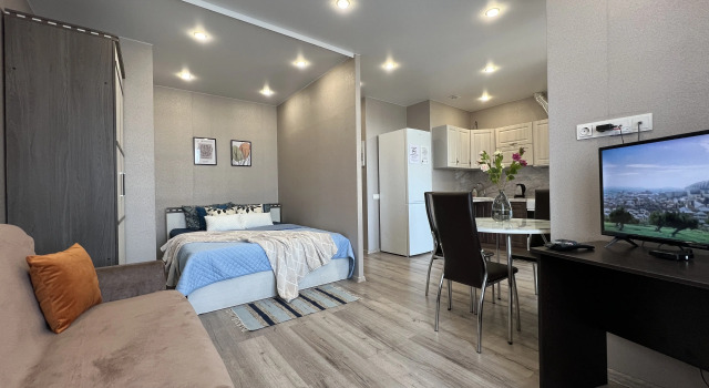 Kvartira Kvartira 1-kom Piskunova 136-47 Irkutsk Aeroport ZhK Semya Kak doma, Boek Appartement Oktyabrsky Administrative District Irkoetsk
