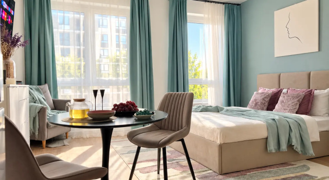 Dizaynerskaya Studiya U Metro Ozyornaya Flat, Boek Appartement Hotels in Moskou met parkeren, Parkeren