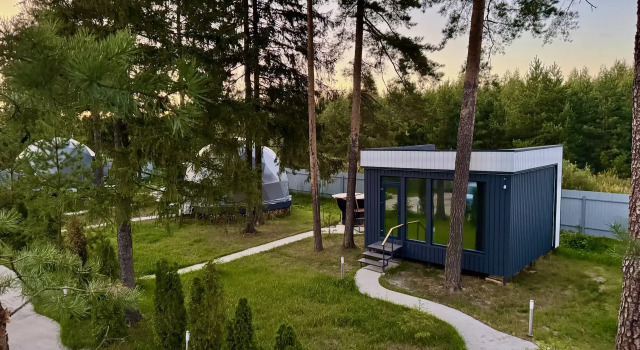Коттедж Comfort с красивым видом из окна База отдыха Райский уголок