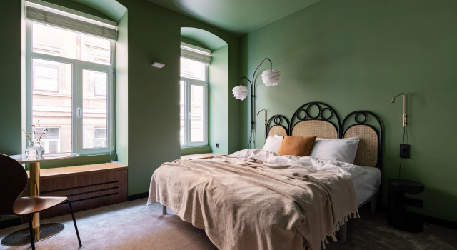 Двухместные апартаменты Comfort №3 с видом на город Меблированные комнаты Dostoevsky Rooms