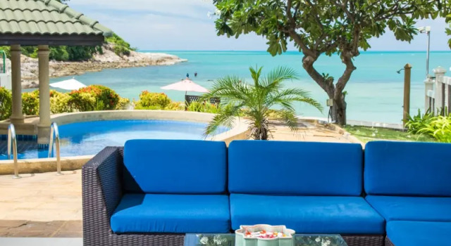 Вилла с красивым видом из окна Отель Idyllic Samui Oceanfront Resort and Villas