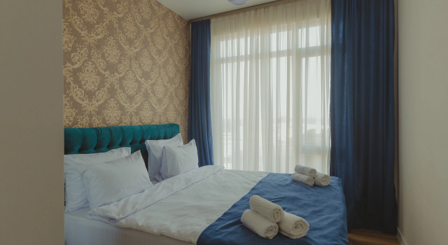 Двухместный люкс с балконом White apartment