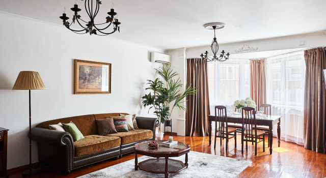 GM Apartments Uyutnaya Treshka u Patriarshikh Prudov Flat, Rezervovat Apartmán CAO Area Moskva, poblíž Moscow Zoo
