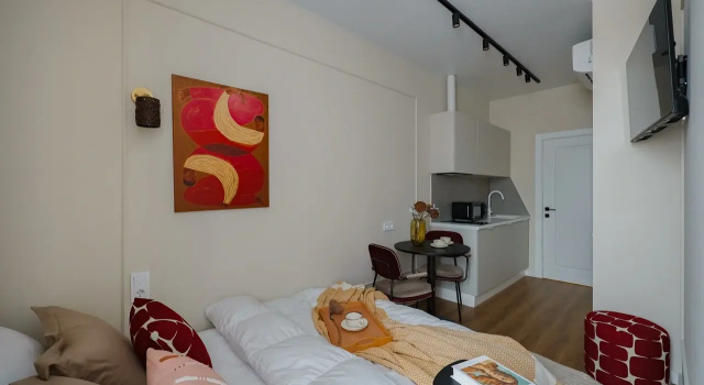 Full Haus 1032-5 v ZHK Najs Loft Apartments, Reservar Apartamento Hotéis baratos em Moscou