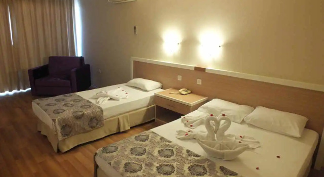 Четырёхместный номер Economy Tuntas Beach Hotel - All Inclusive