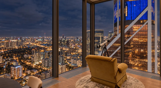 Sky City Moscow 3 Komnaty 74 Etazh Redkiy Vid Zolotoy Ugol Shirokaya Panorama Moskvy Kolonka Alisa Apartments, Buchen Sie Ferienwohnung Moskau Russland, in der Nähe von U-Bahn-Station Studentscheskaja