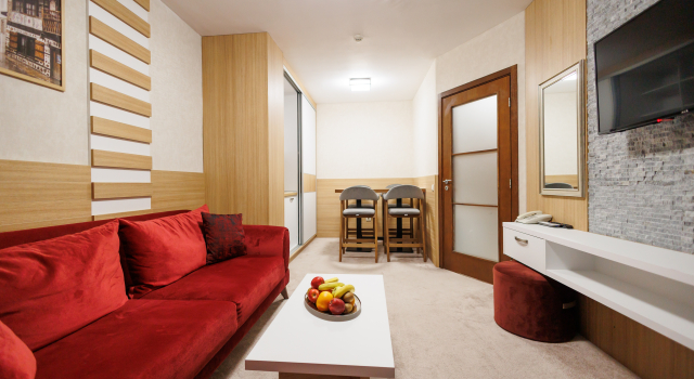 Апартаменты Deluxe c 1 комнатой с балконом Апарт-Отель Casa Karina