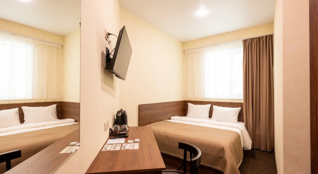 Двухместный номер с фальш окном Комфорт Цокольный этаж Кунак Hotel