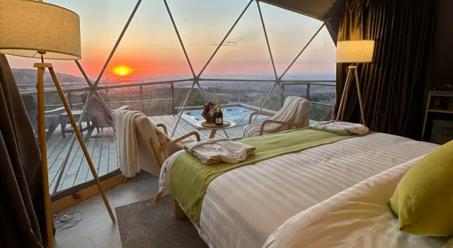 Люкс с панорамным видом Глэмпинг EcoHouse by Art Hotel