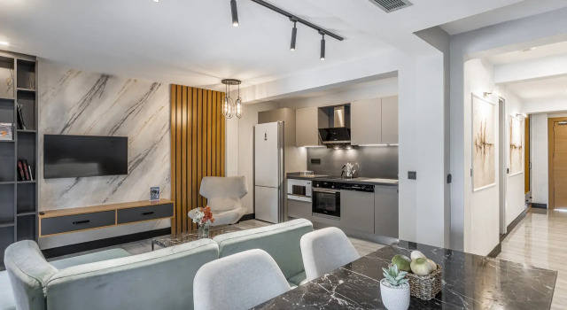 Номер Standard с 2 комнатами с балконом и с частичным видом на море Çimentepe Residence Deluxe