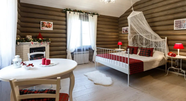 Двухместный номер Christmas in Scotland с красивым видом из окна Мини-отель LogHouse