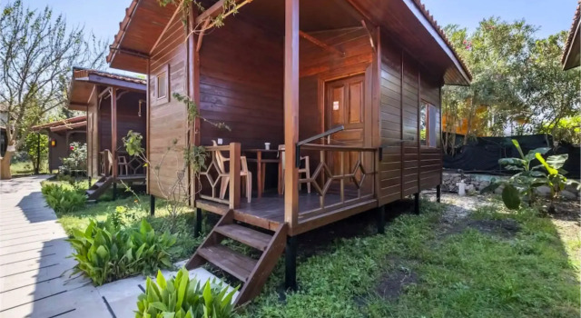 Бунгало Deluxe с видом на горы Отель Izgen Bungalows