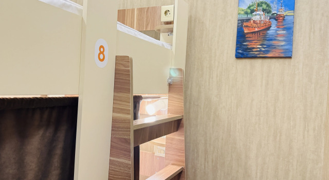 Кровать в общем номере Alina Hostel Baku