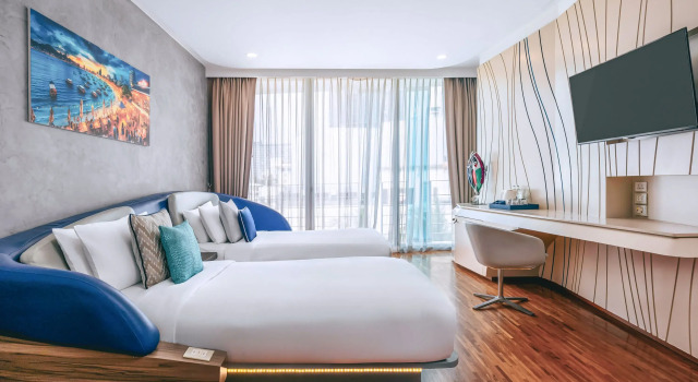 Семейный номер Deluxe с видом на город Hotel Baraquda Heeton Pattaya by Compass Hospitality