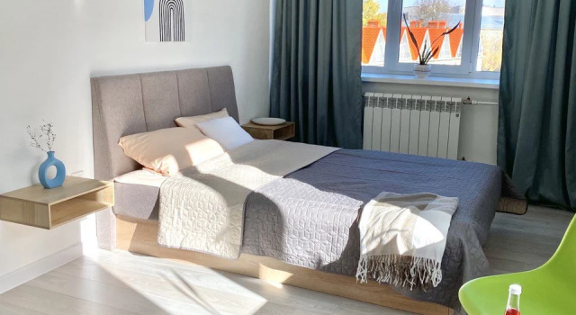 Апартаменты с видом на город Квартира однокомнатная сети PanApartments в пешей доступности ЖД Вокзал
