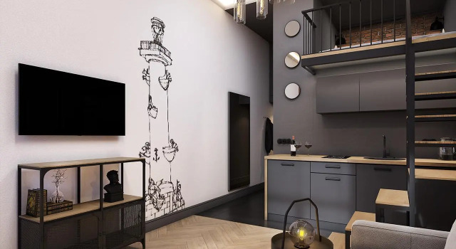 Апартаменты Rubinstein's Central Loft, Забронировать Апартаменты/квартира Апартаменты Санкт-Петербурга, рядом с Александринский театр, Апартаменты/квартира