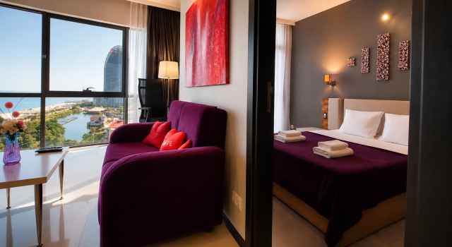 Panoramny Vid na More i Gorod | 1+1 Flat, Book Apartment Batumi 