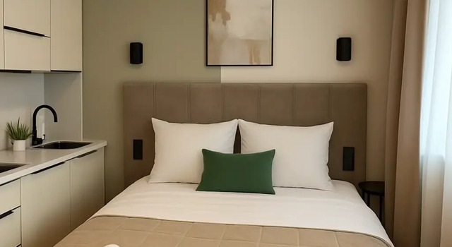 Stilnaya Dizaynerskaya Nedorogo Flat, Rezervovat Apartmán Hotely v ZAO Area s parkováním, Parkování