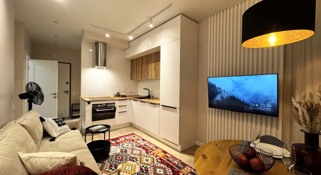 Lalapart Red Velvet Krasnyj Barxat v ZhK Savelovskij Siti Flat, Rezerwuj Apartament Savelovsky SAO Area