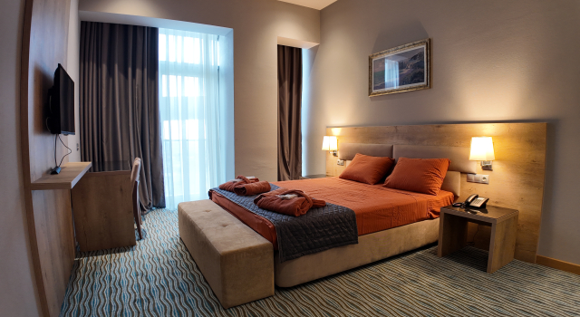 Двухместный номер Superior с балконом и с видом на горы Naftalan Central Wellness Resort