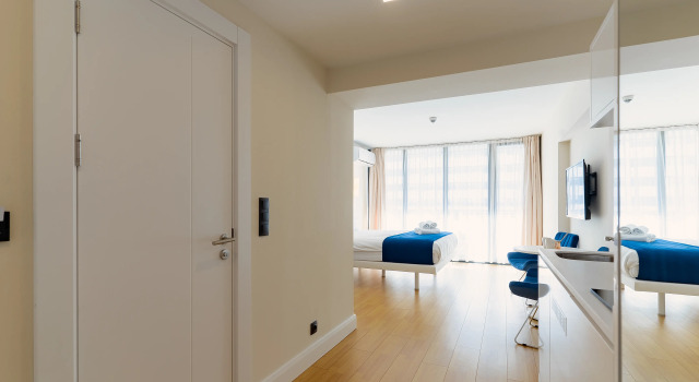Двухместная студия с балконом и с красивым видом из окна Апарт-отель G-Point City Beach