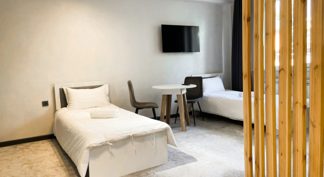 Supérieure quadruple chambre Avec vue Beles Hotel