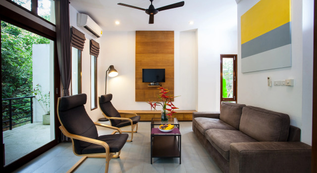 Вилла с 3 комнатами с балконом и с красивым видом из окна Вилла Creek Villa Samui