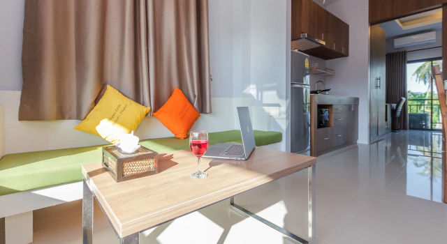 Люкс c 1 комнатой с балконом и с красивым видом из окна Happy Eight Resort