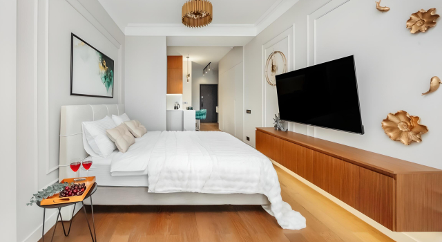 Двухместные апартаменты Luxury с балконом и с видом на море Апартаменты SochiHome Сан Сити