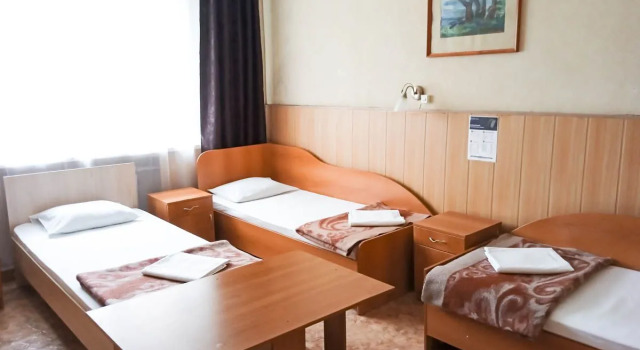 Кровать в общем номере Отель Smart Hotel Магнитогорск